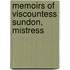 Memoirs Of Viscountess Sundon, Mistress