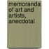 Memoranda Of Art And Artists, Anecdotal