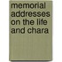 Memorial Addresses On The Life And Chara