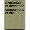 Memorials Of Deceased Companions Of The by Military Order of the Loyal Illinois