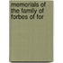 Memorials Of The Family Of Forbes Of For