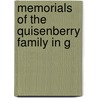 Memorials Of The Quisenberry Family In G by Anderson Chenault Quisenberry