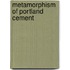 Metamorphism Of Portland Cement