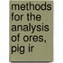 Methods For The Analysis Of Ores, Pig Ir