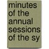 Minutes Of The Annual Sessions Of The Sy