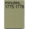 Minutes, 1775-1778 door N.Y. Committee of Correspondenc Albany
