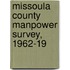 Missoula County Manpower Survey, 1962-19