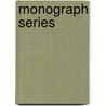 Monograph Series door United States Society