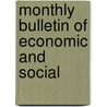 Monthly Bulletin Of Economic And Social door International Institute Intelligence