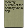 Monthly Bulletin Of The Pennsylvania Dep door Pennsylvania Dept of Labor Industry