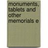 Monuments, Tablets And Other Memorials E door Roe