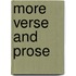 More Verse And Prose