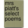 Mrs Piatt's Select Poems door Piatt