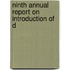 Ninth Annual Report On Introduction Of D