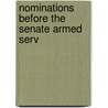 Nominations Before The Senate Armed Serv door United States. Congress. Services