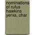 Nominations Of Rufus Hawkins Yerxa, Char