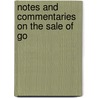 Notes And Commentaries On The Sale Of Go door Richard Brown