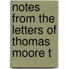 Notes From The Letters Of Thomas Moore T by Thomas Moore