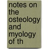 Notes On The Osteology And Myology Of Th door Vaughan