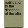 Notification To The Dioceses Of The Alte door United States Protest. Episc. Ch