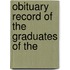 Obituary Record Of The Graduates Of The