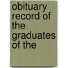 Obituary Record Of The Graduates Of The door Laboratory Yale University