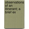 Observations Of An Itinerant; A Brief Ex door Jefferson Ellsworth Scott