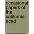 Occasional Papers Of The California Acad