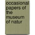 Occasional Papers Of The Museum Of Natur