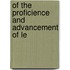 Of The Proficience And Advancement Of Le