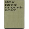 Office Of Personnel Management's Recomme door United States Congress Benefits