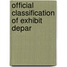 Official Classification Of Exhibit Depar door Panama-Pacific International Exposition