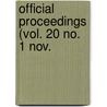 Official Proceedings (Vol. 20 No. 1 Nov. door Railway Club of Pittsburgh