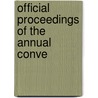 Official Proceedings Of The Annual Conve door The American Society of Civil Engineers