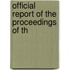 Official Report Of The Proceedings Of Th door National Insurance Convention States