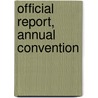 Official Report, Annual Convention door National Brick Manufacturers' America