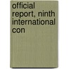 Official Report, Ninth International Con door International Cotton Congress