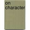 On Character by Guibert