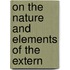 On The Nature And Elements Of The Extern