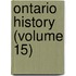 Ontario History (Volume 15)