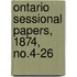 Ontario Sessional Papers, 1874, No.4-26