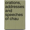 Orations, Addresses And Speeches Of Chau door Depew