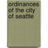 Ordinances Of The City Of Seattle