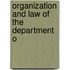 Organization And Law Of The Department O