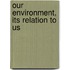 Our Environment, Its Relation To Us