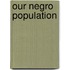 Our Negro Population
