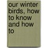 Our Winter Birds, How To Know And How To