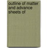 Outline Of Matter And Advance Sheets Of door Wm. Ham. Hall
