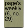 Page's Weekly (6, No. 29) door Onbekend