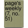 Page's Weekly (7, No. 51) door Onbekend